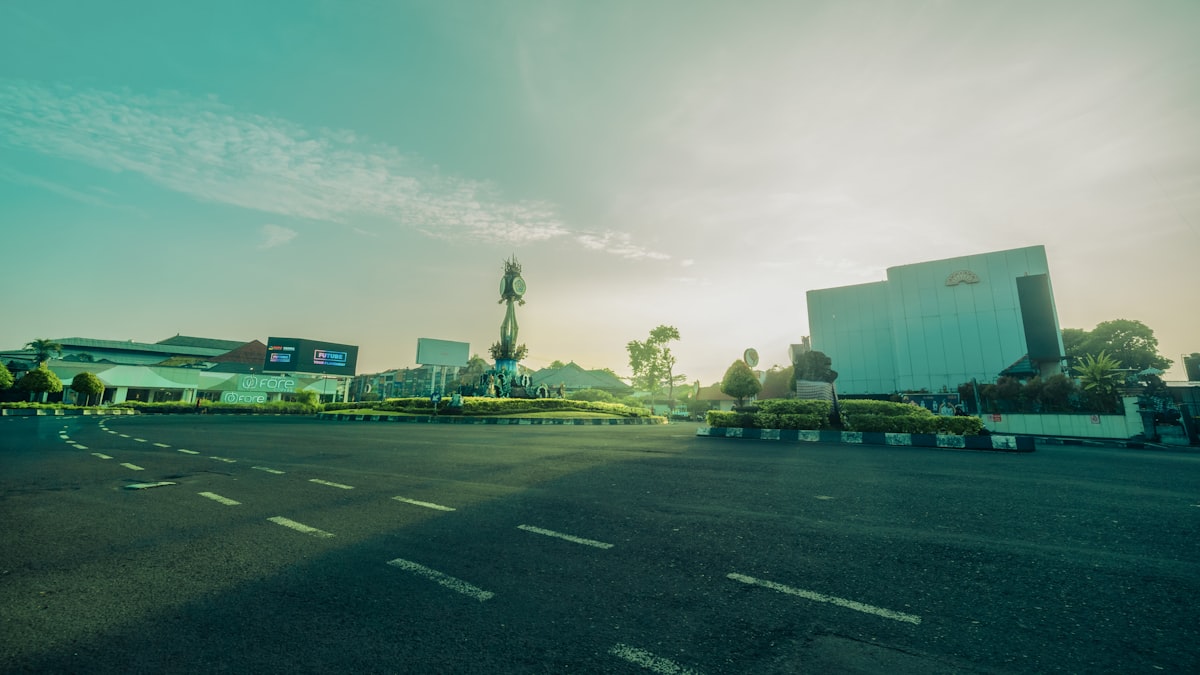 Street in Denpasar, Bali, Indonesia